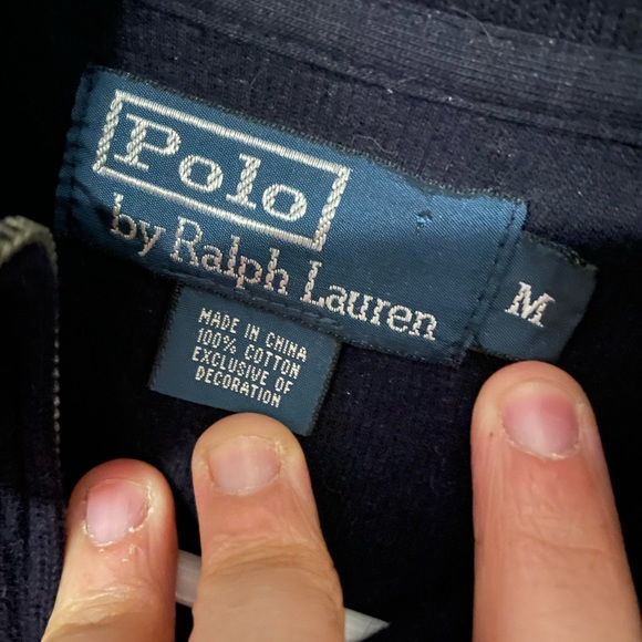 Polo Ralph Lauren Quarter Zip Sweater Jacket - Picture 3 of 3
